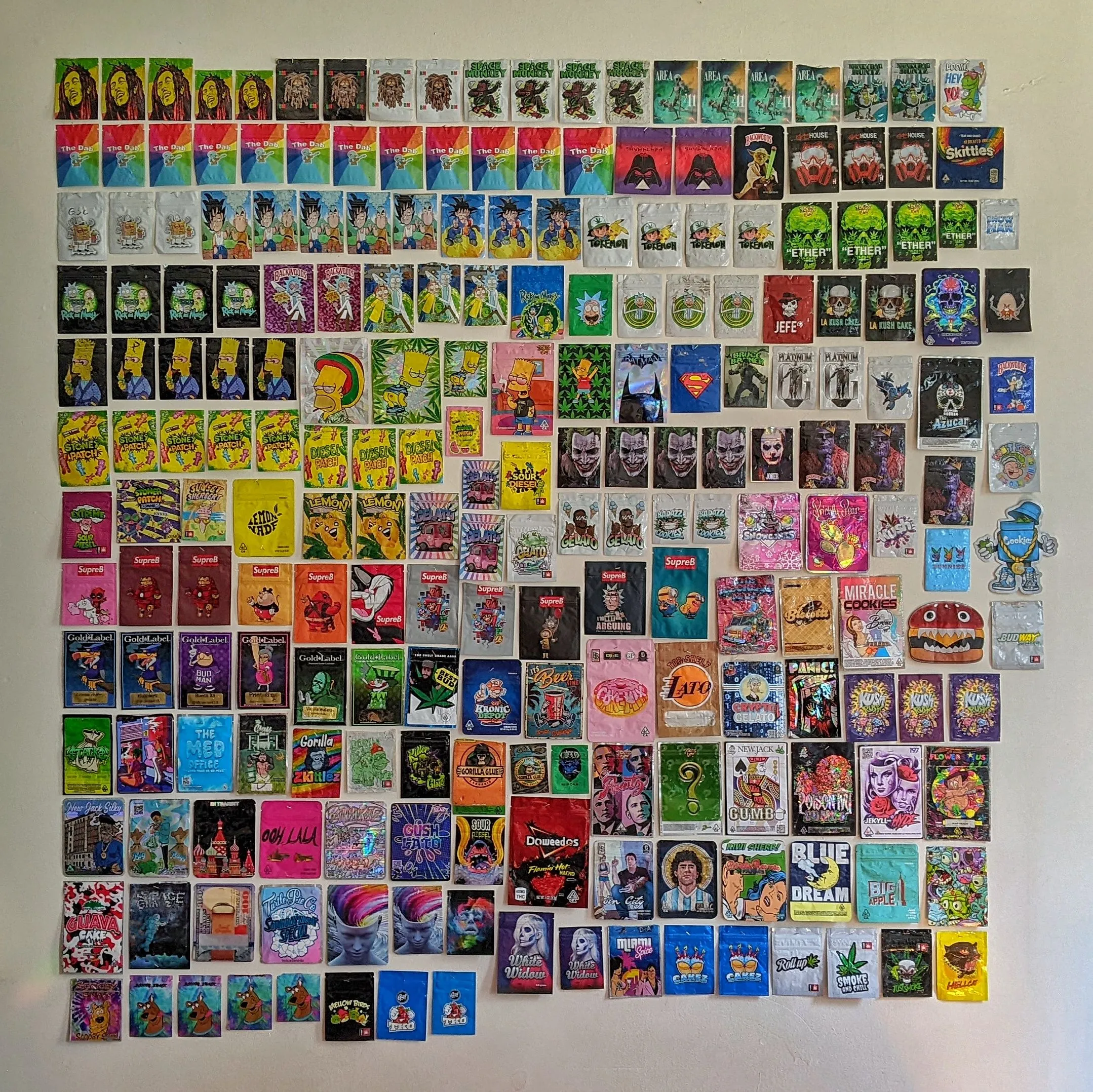 Weed Bag Wall